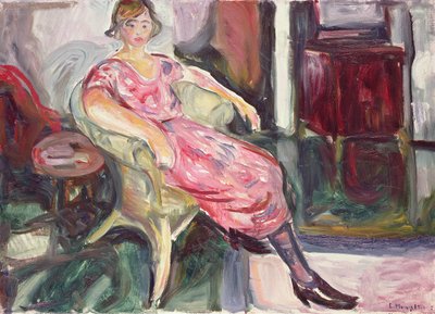 Donna su una sedia di vimini, 1924-25 da Edvard Munch